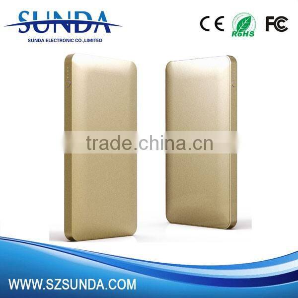 Alibaba supplier wholesales ultra slim power bank 10000mah type c charger