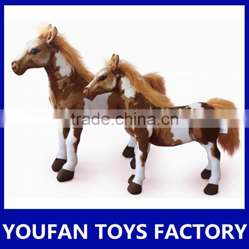 toy factory soft stuffed black horse