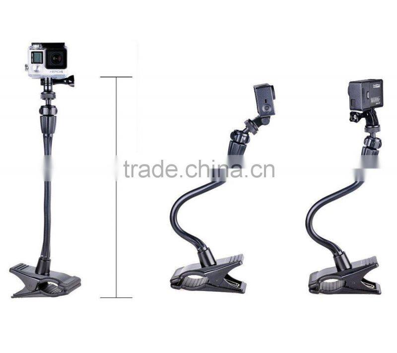 Clamp Mount for GoPro - Clip Mount for GoPro Hero and Other Compact Cameras with Tripod Socket