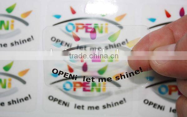 new design high quality custom transparent adhesive label