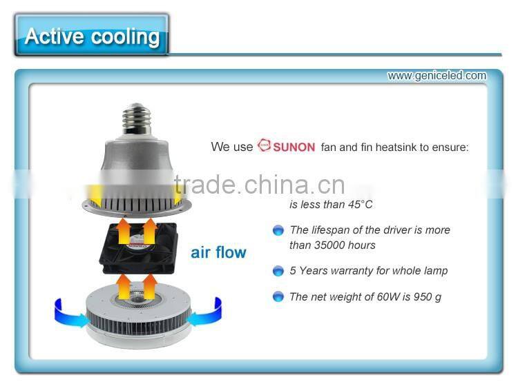 60w 80w 100w 120w 150w led high bay led corn light bulb & led garage light from china market