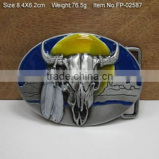 New design metal men plate buckle and belt buckle