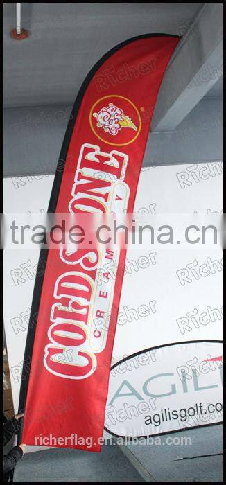 custom advertising feather beach flag banner