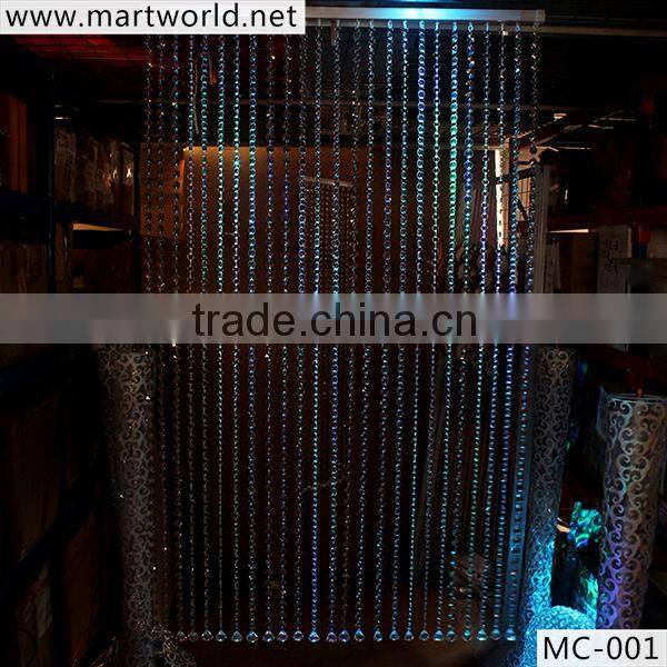 2016 hot sale Crystal beads curtain beaded curtain for room decorative bead curtain for wedding party home decoration (MC-001)