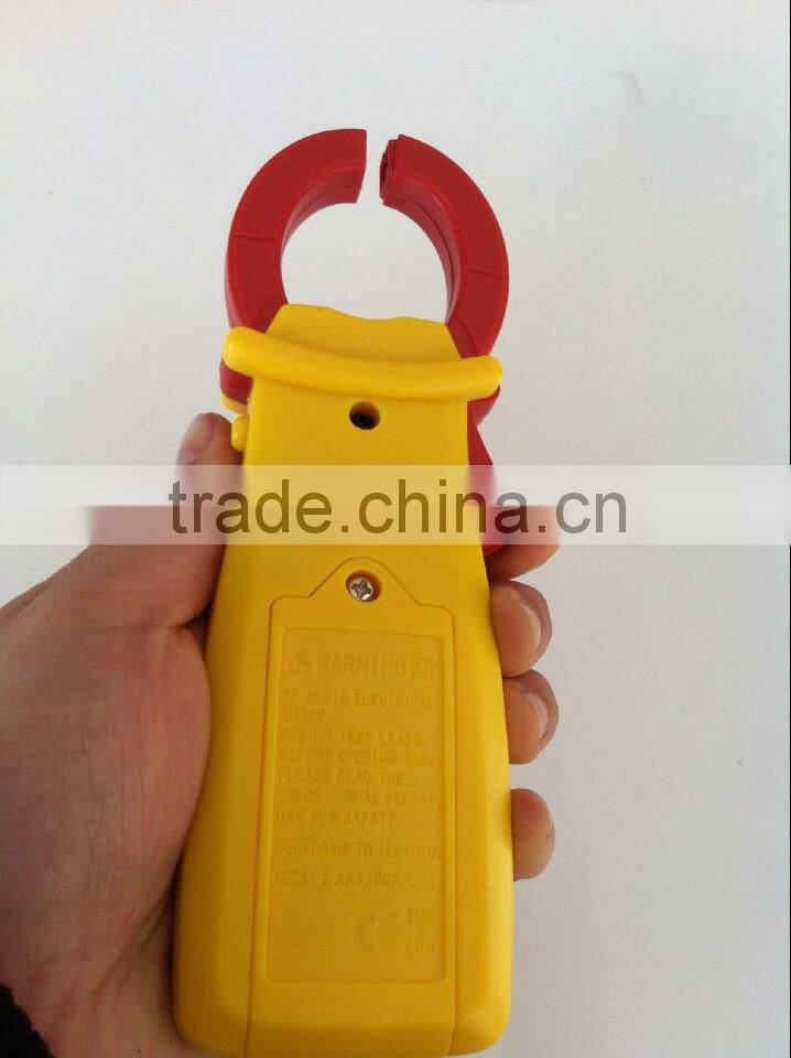 China Factory Professional digital clamp meter with test probe and LED light