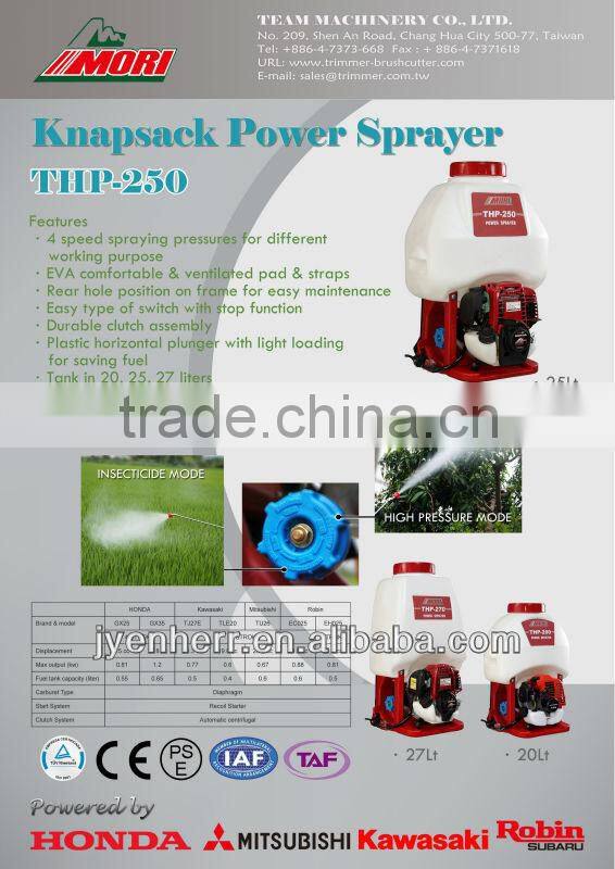 MORI backpack Power Sprayer THP-250-25L