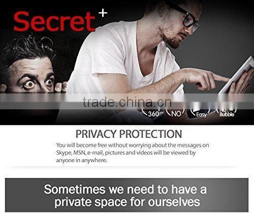 Factory directly mobile screen protector film roll 2016 trending wholesale privacy filter glass screen protector for Ipad pro