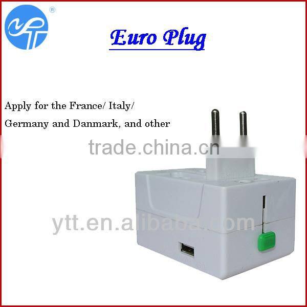 Traveller Charger for UK,European,USA,AU and USB Charger with Fuse