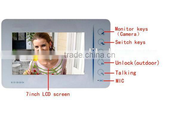 Globe Popular 7" TFT Waterproof Video Door Phone PY-V807MJ11