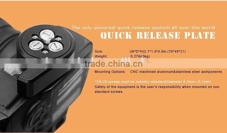 Photography mini equipment with 360 degree rotating tripod head mount for DSLR video cameras