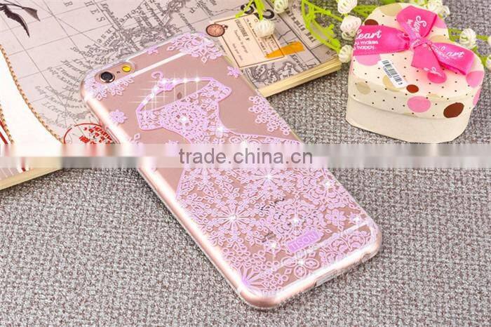 for iphone 6 6s clear tpu case diamond luxury design
