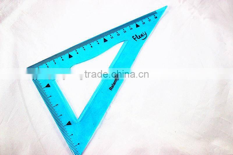 Great Enrionmental Flexible Foldable Triangle Ruler Four Color
