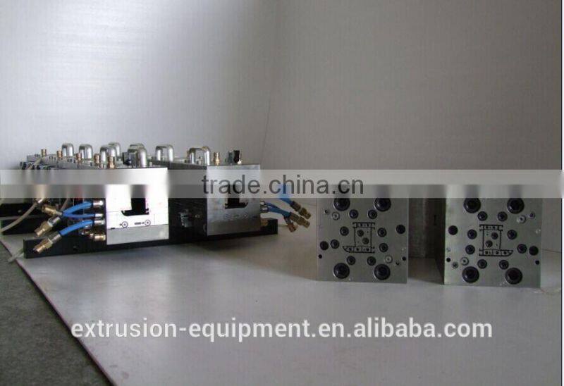 newly-designed plastic windows profile tooling in construction for decoration