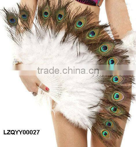Dance costume peacock feather fan LZQYY00032