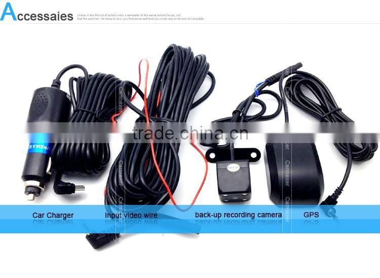 5.0" Capacitive Screen Android4.4 1080P rearview mirror car gps with dvr with gps wifi fm bluetooth