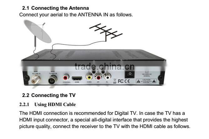 HD Combo DVB-S2 DVB-T2 Satellite Receiver
