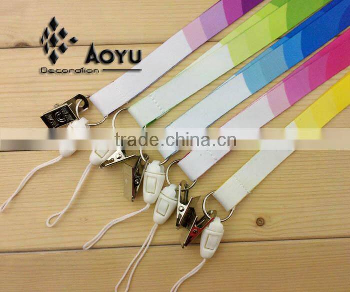 decorative pink camouflage pattern printed custom lanyard