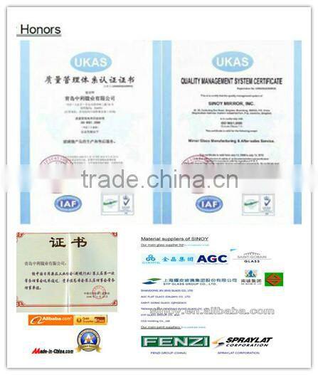 Bathroom use glass from China! 1.1mm-8mm AG glass