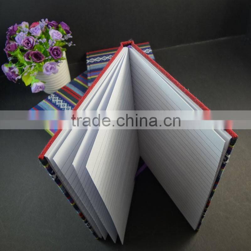 fashion color stripe canvas write note book