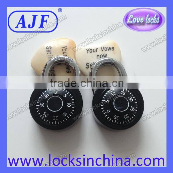 AJF high quality 50mm combination padlock with master key