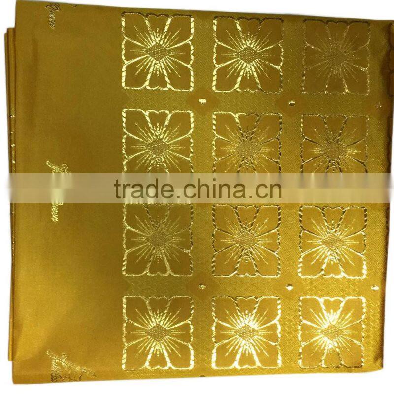 Bright yellow African styles head tie / flowers patterns sego / classical Nigerian gele fabric