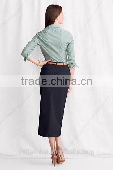 readymade garments wholesale market Women's Long Chino straight Skirt