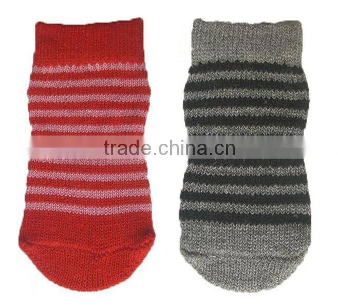 Adorable dog knitting socks / scratch prevention pet sock anti-slip stocking