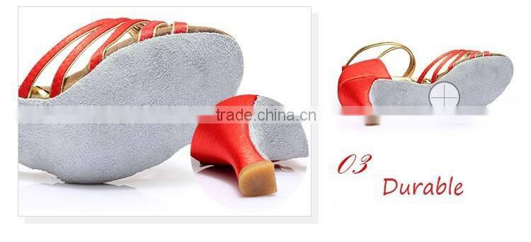 2016 Wholesale ballroom latin dance shoes women high heel salsa dance shoes for sale
