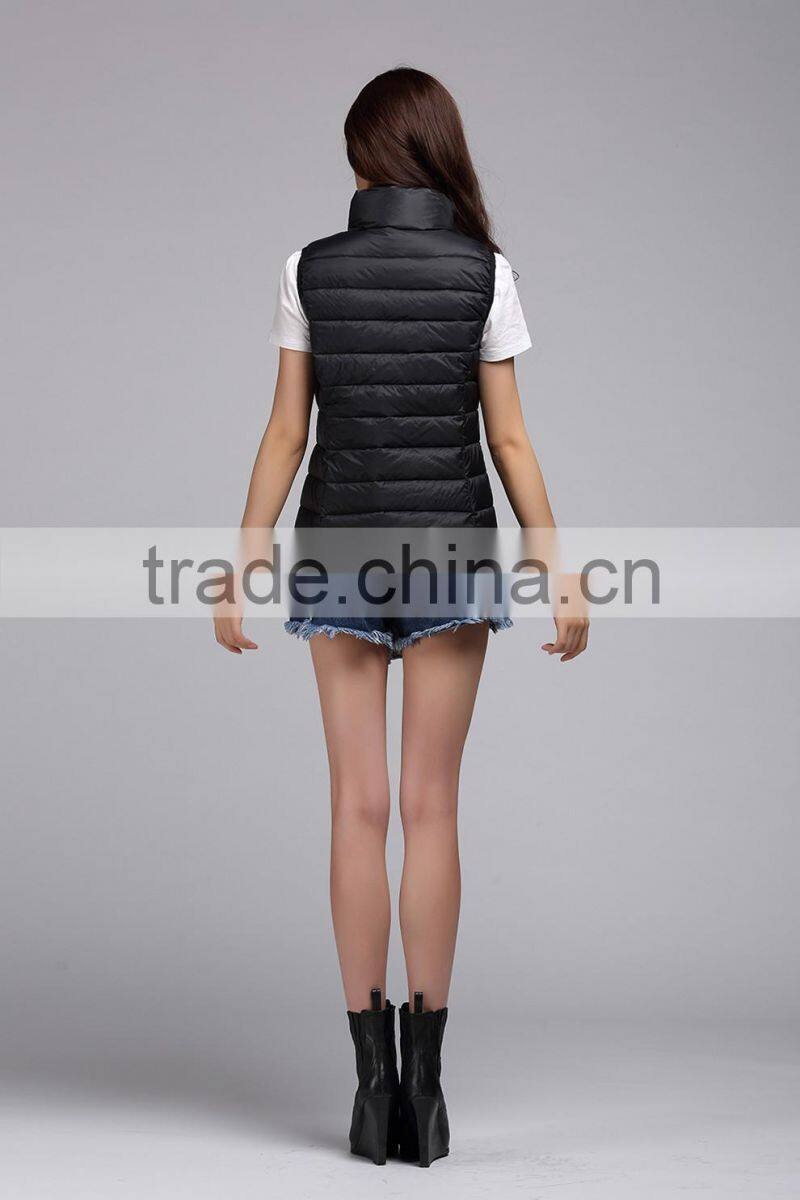 2015 latest purple Puffer polyester ladies purple vest