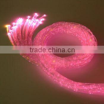 Waterproof 200piece 2meter 0.75mm fiber optic twinkle star ceiling kits light multi core fiber