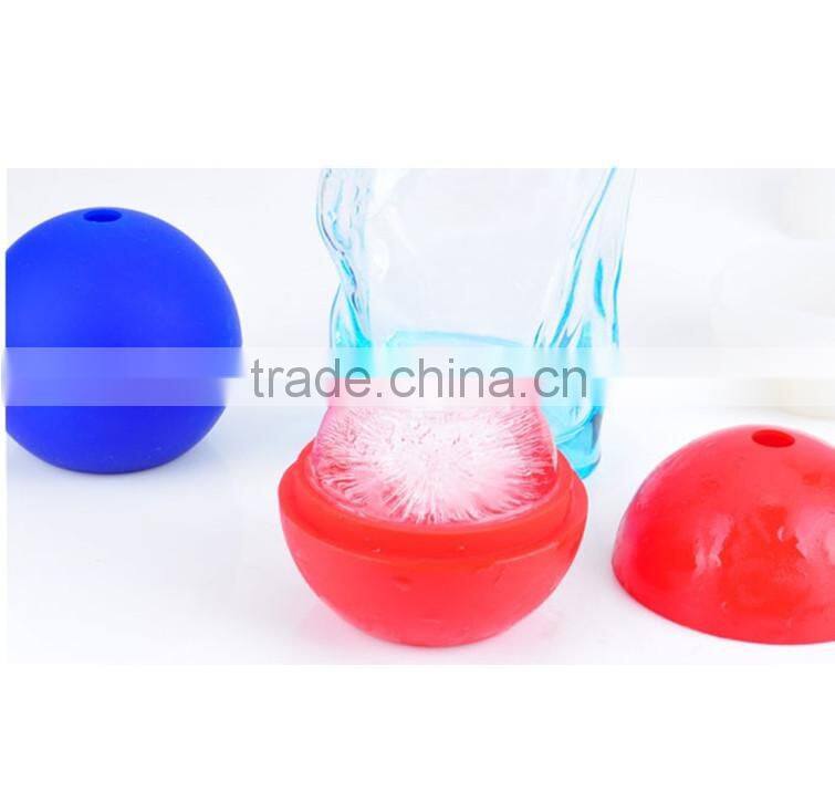 2014 funny mini silicone ball shaped ice cube tray wholesale