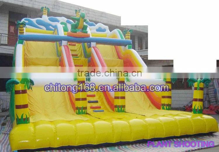 popular adult bouncy castle, inflatable castle with slide