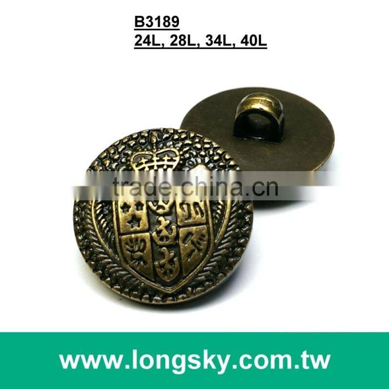 (#B6050/13mm) 20L royalty stylish small shank buttons for jacket