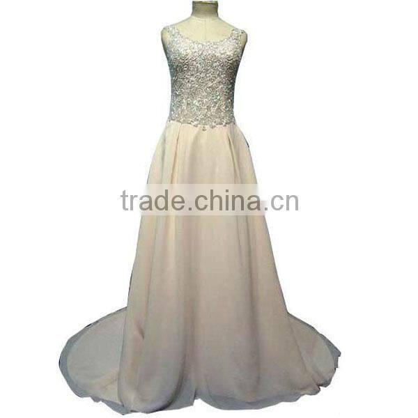 100% polyester chiffon mother bridal dress for wedding