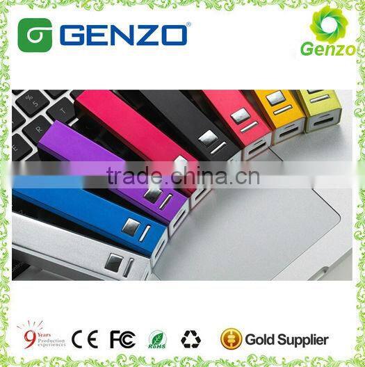 Mini power bank 2600mah with light weight legoo power bank(GZ-PB-01B)