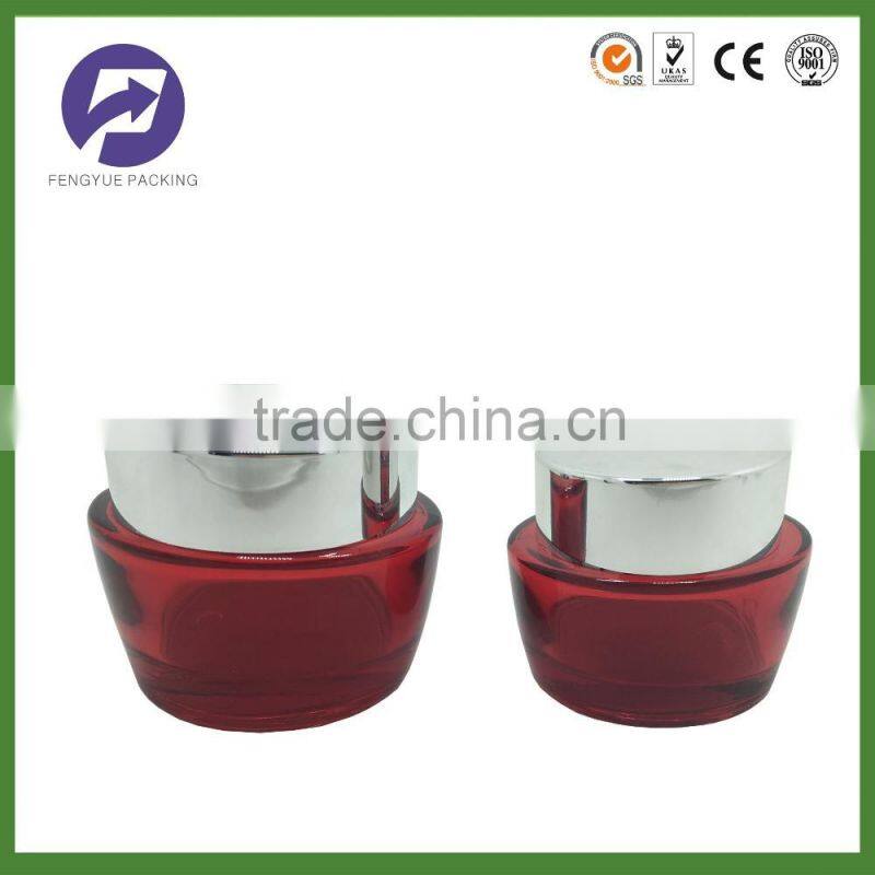 Hot selling cosmetic lotion bottles and galss cream jars