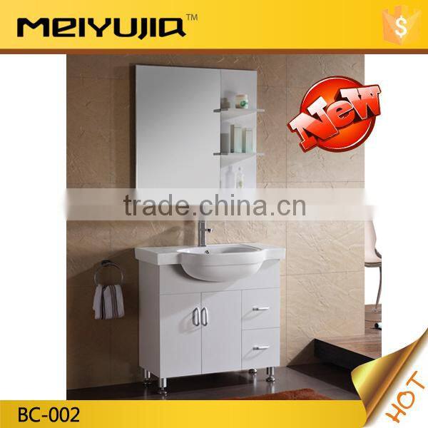 Salable floor mounted iran pvc bathroom cabinet