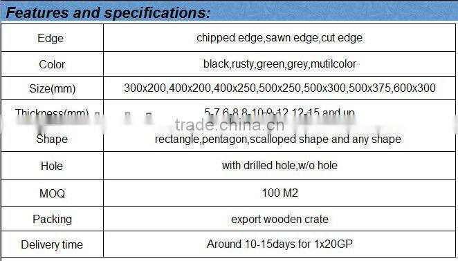 Natural black slate traditional chinese roof tiles