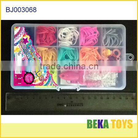 Popular diy rubber watch loom band kit make rain loom bracelet