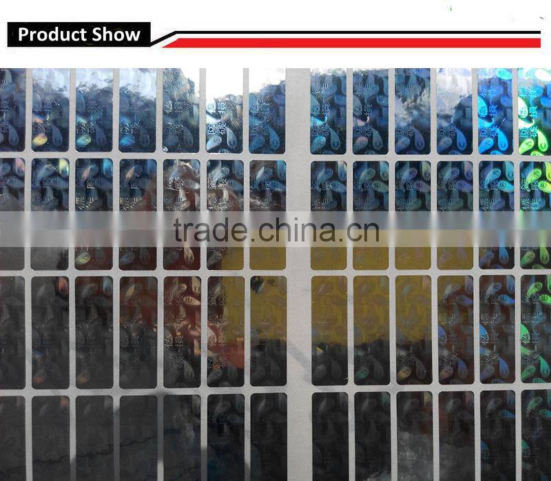 Anti fake hologram sticker security holographic label