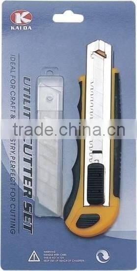 6 PCS Self loading Blade rubber grip cutter set + 10pc blades