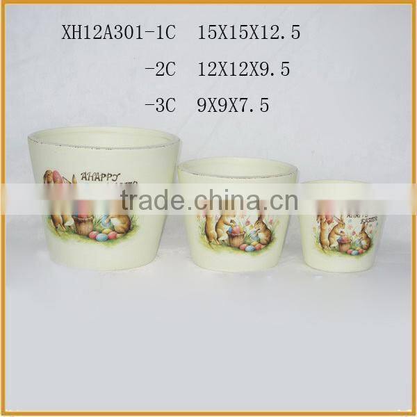 Chinese independent design custom ceramic animal flowerpot