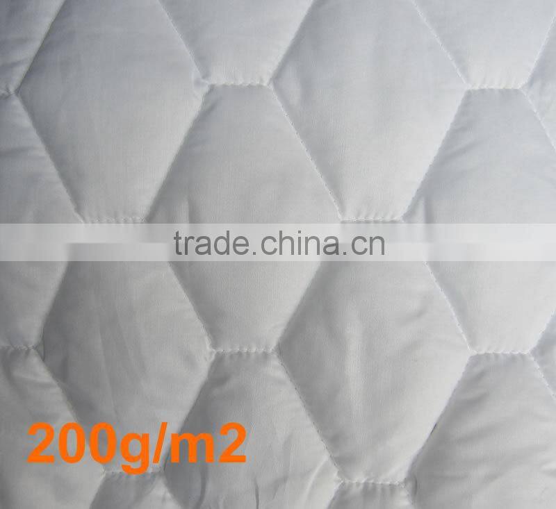 Hot sell white 100% cotton quilted plain mattress cover and protector