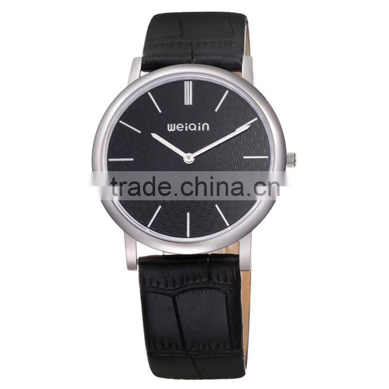 Brand Watch Men W.R. 3ATM Sapphire Glass 4.6mm Thick SS Case Genuine Leather Strap