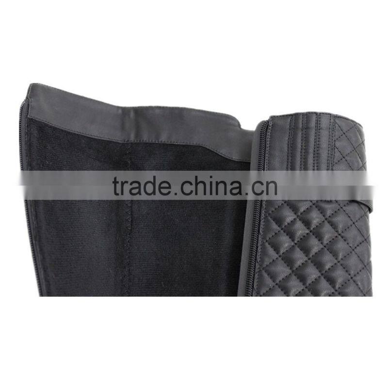 durable long rubber outsole leather boots