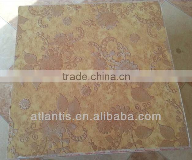 Art paper laminated gypsum ceiling tiles
