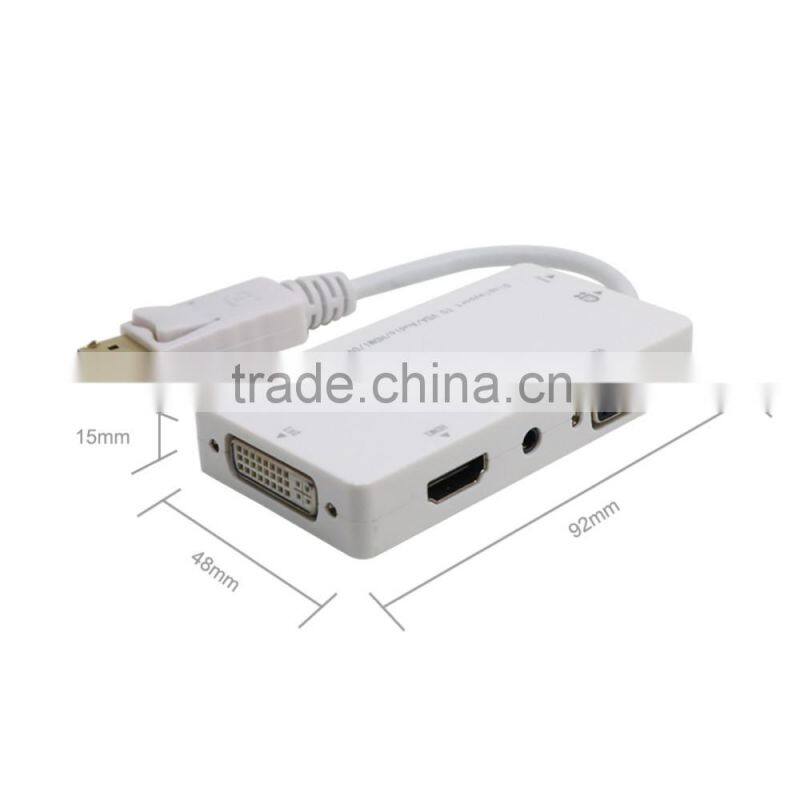 DP to VGA /DVI and HD MI 3 in 1 Adapter with Audio
