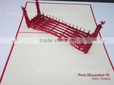 Cockscomb Flower 3d pop up greeting card