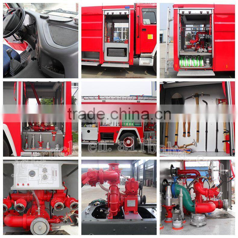 SINO 7CBM steel plate fire truck price