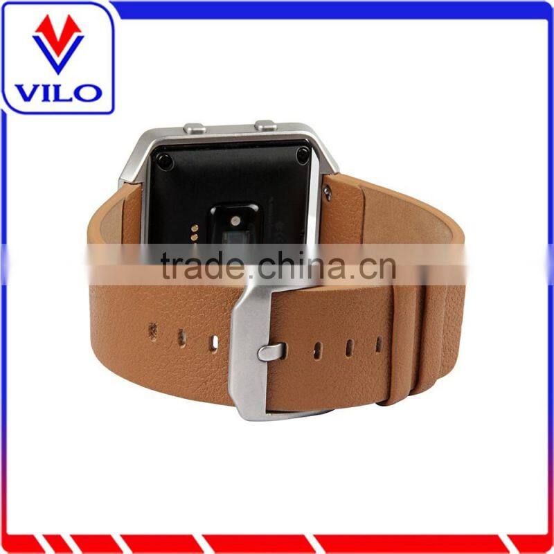 2016 New Style Luxury Genuine Leather Watch Band Strap Bracelet for Fitbit Blaze